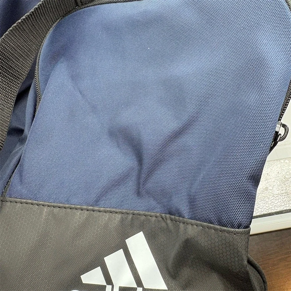 adidas Columbus Blue Jackets CBJ5th Duffel Bag Navy Black Water Resistant